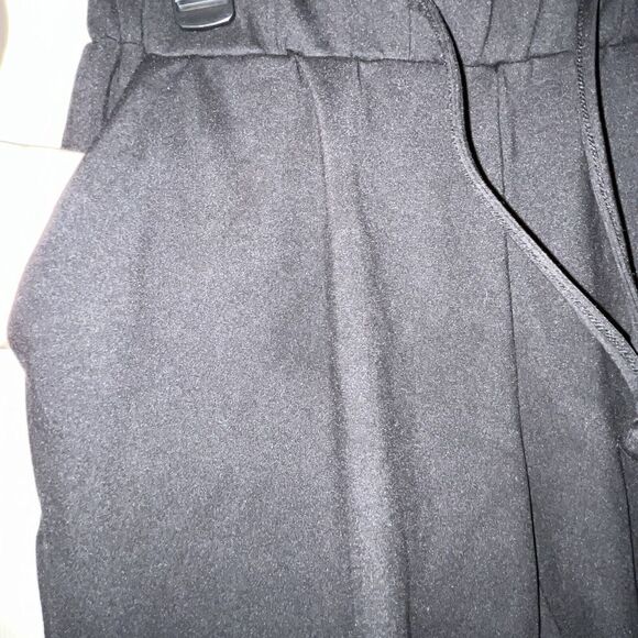 Joie Pants Wmns Small Black High Rise Pull On Drawstring Pockets Tapered Lounge - Picture 2 of 11